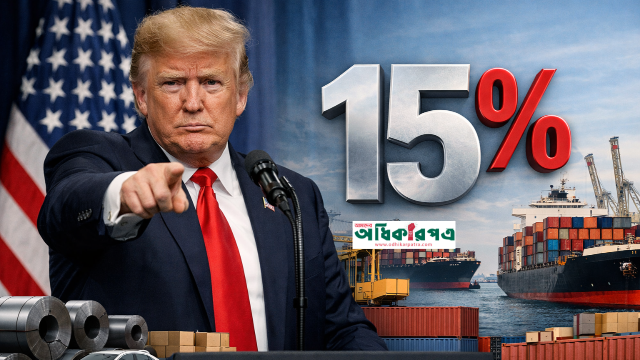 সুপ্রিম কোর্টের ধাক্কা সামলাতে ট্রাম্পের নতুন চাল: বিশ্বজুড়ে ১৫% শুল্ক আরোপের ঘোষণা